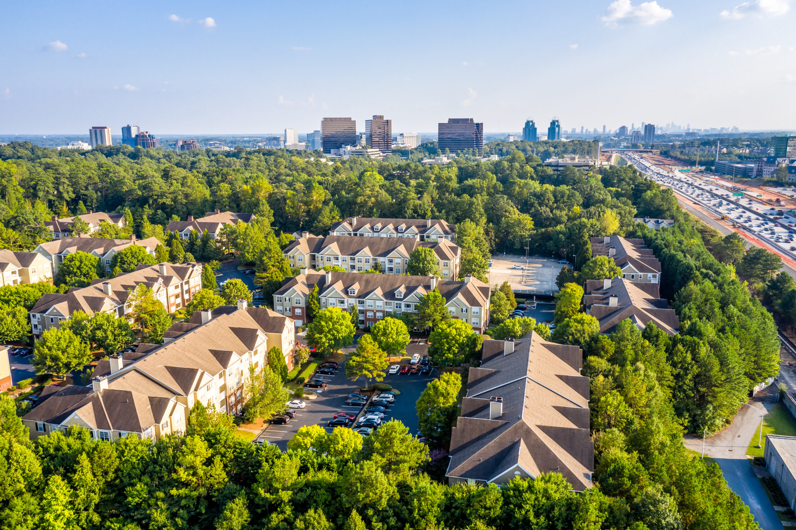 Condos in Atlanta suburbs just next to Highway GA 400